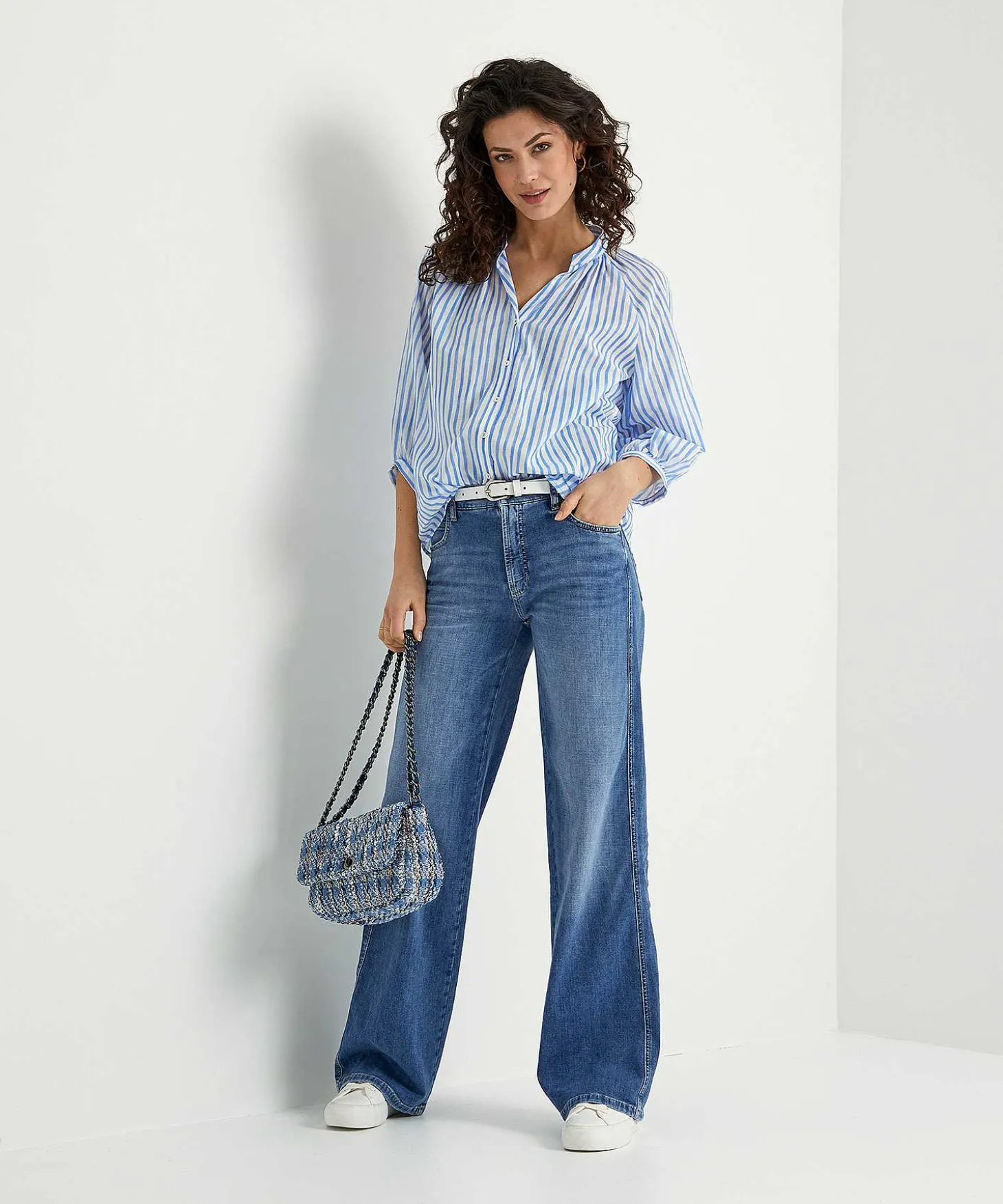Louis And Mia Cotton Voile Blouse Strepen