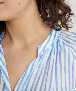 Louis And Mia Cotton Voile Blouse Strepen