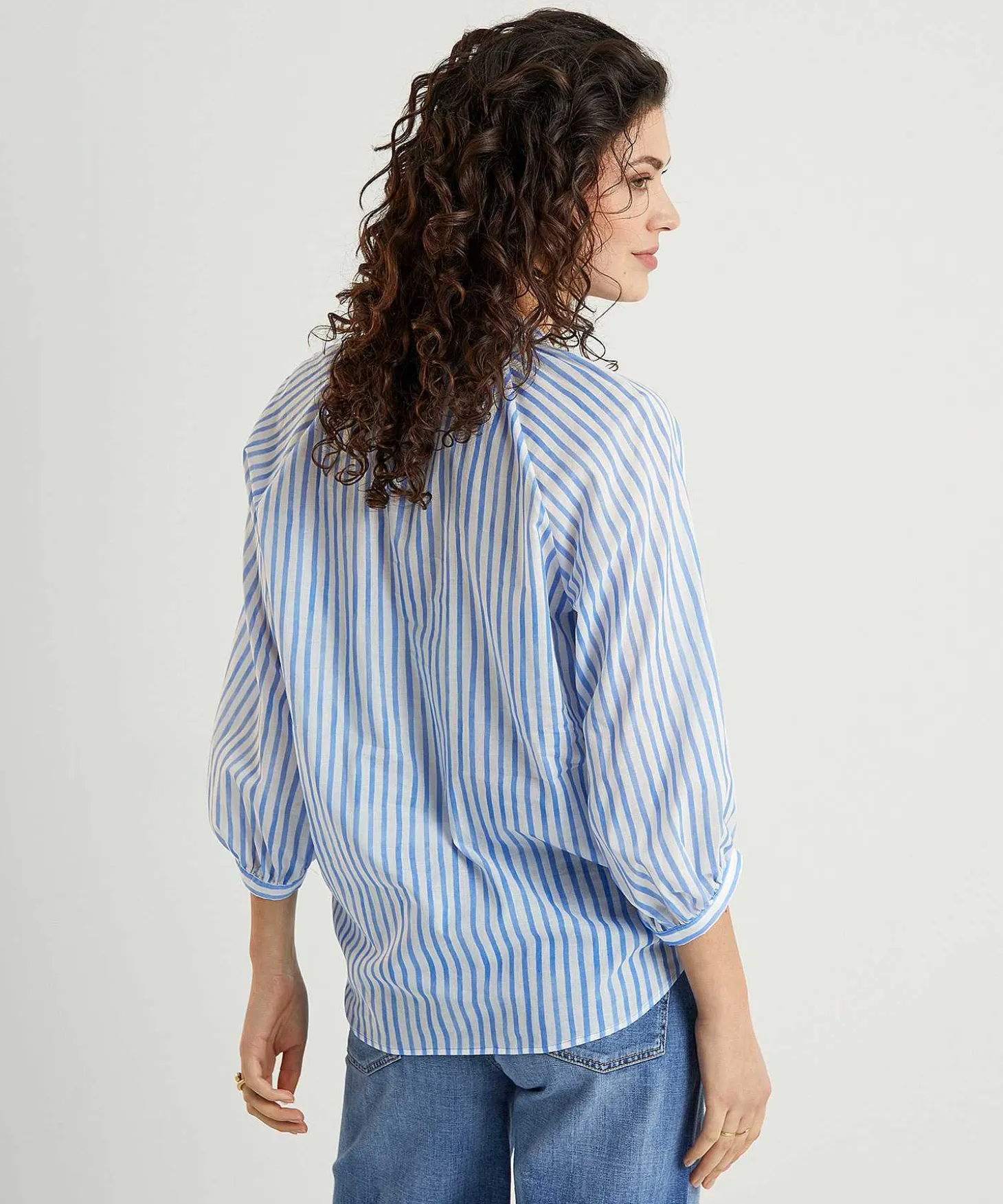 Louis And Mia Cotton Voile Blouse Strepen