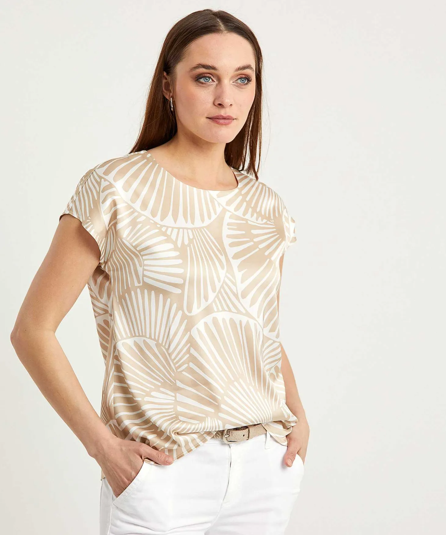 Louis And Mia Silky Blouse Two-Tone