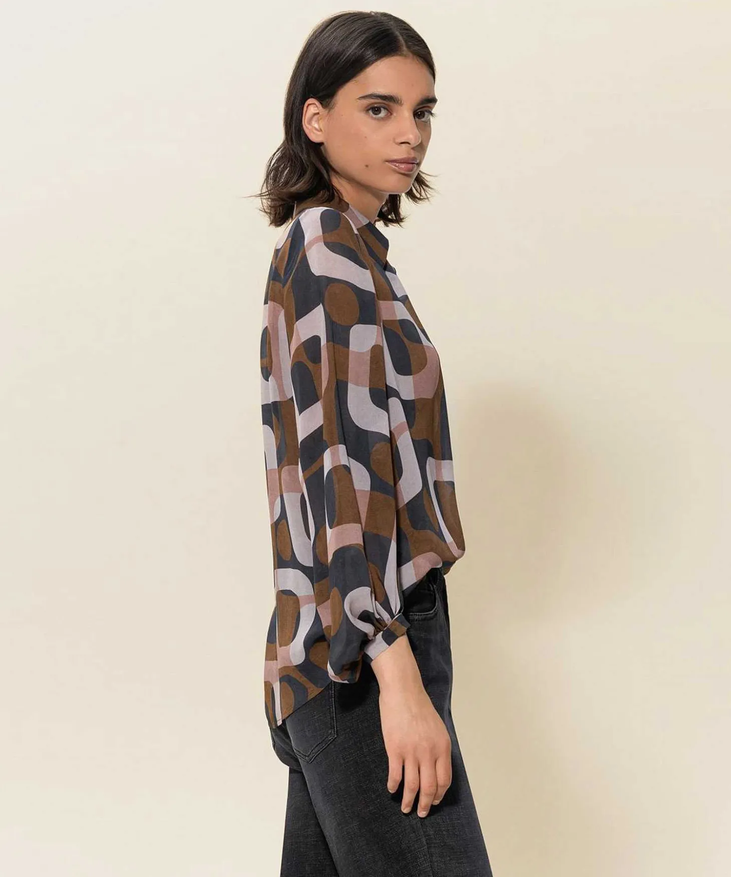 Luisa Cerano Blouse Grafische Print