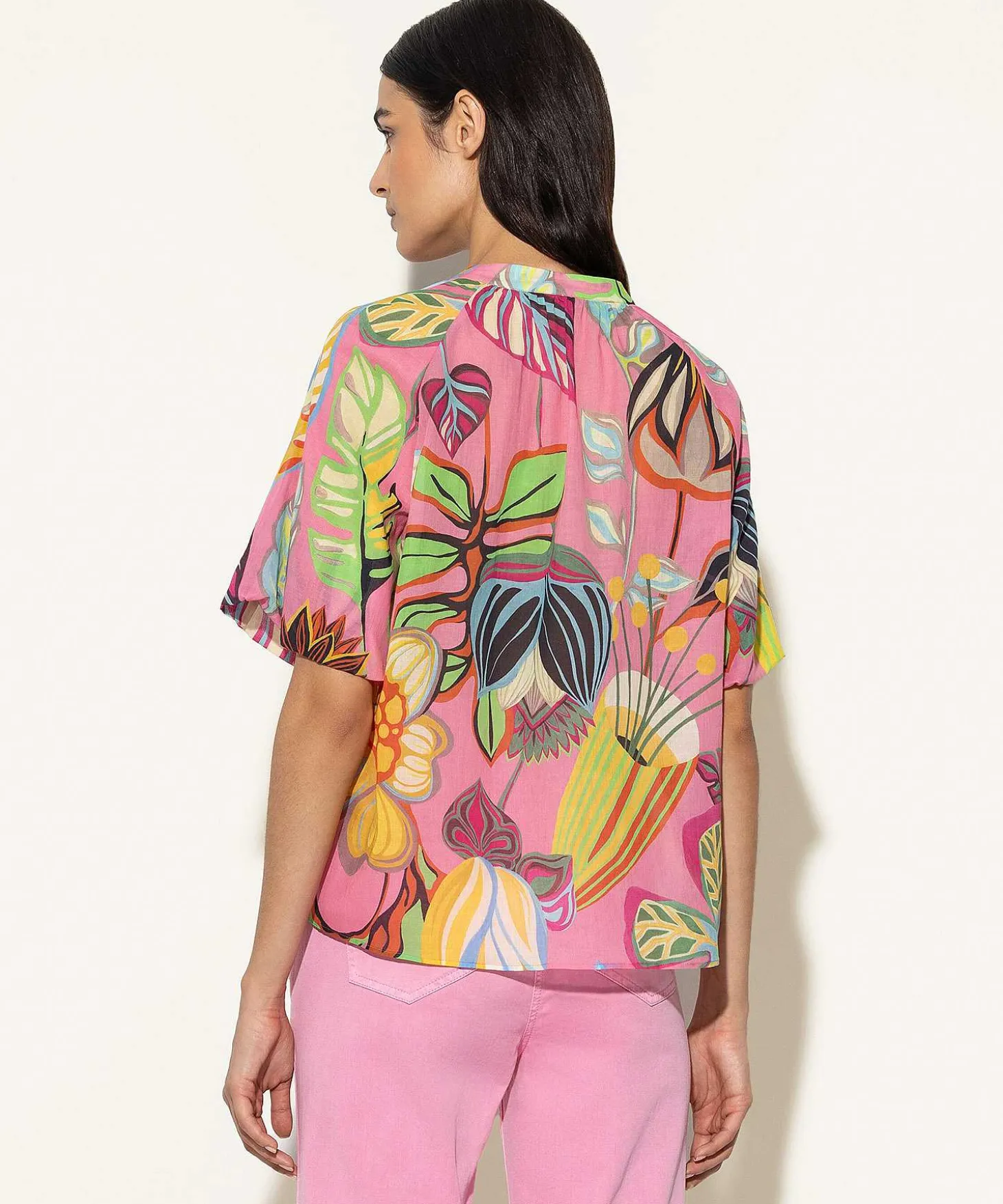 Luisa Cerano Blouse Tropische Bloemprint