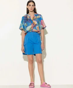 Luisa Cerano Blouse Tropische Bloemprint