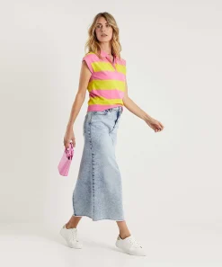 Luisa Cerano Denim Rok Met Split