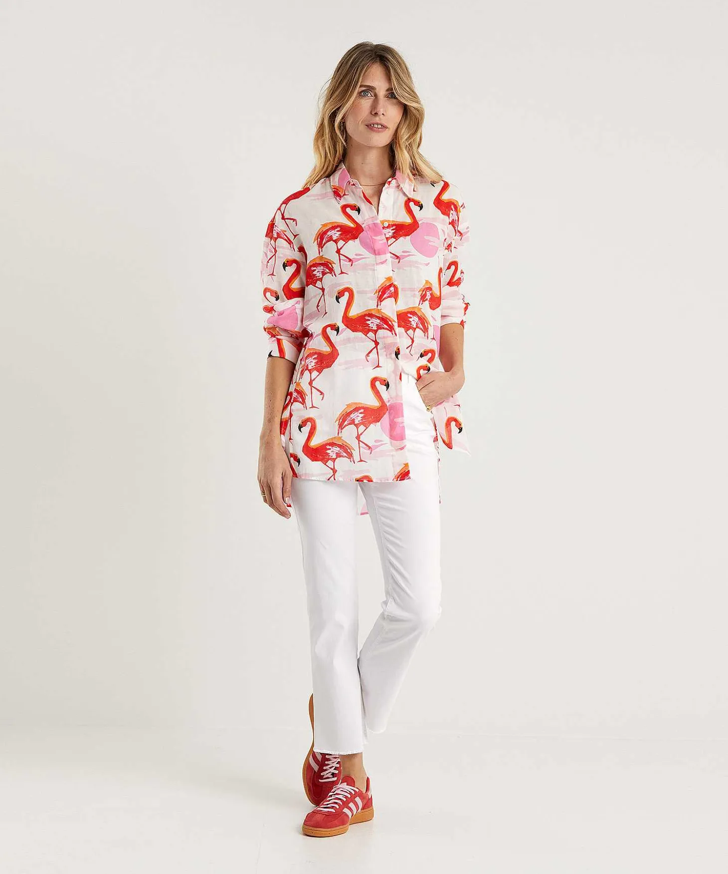 Luisa Cerano Kick Flare Broek Soft Cotton