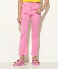 Luisa Cerano Kick Flare Broek Soft Cotton