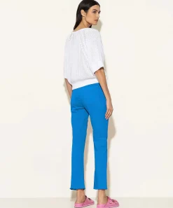 Luisa Cerano Kick Flare Broek Soft Cotton