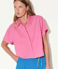 Luisa Cerano Korte Poplin Blouse