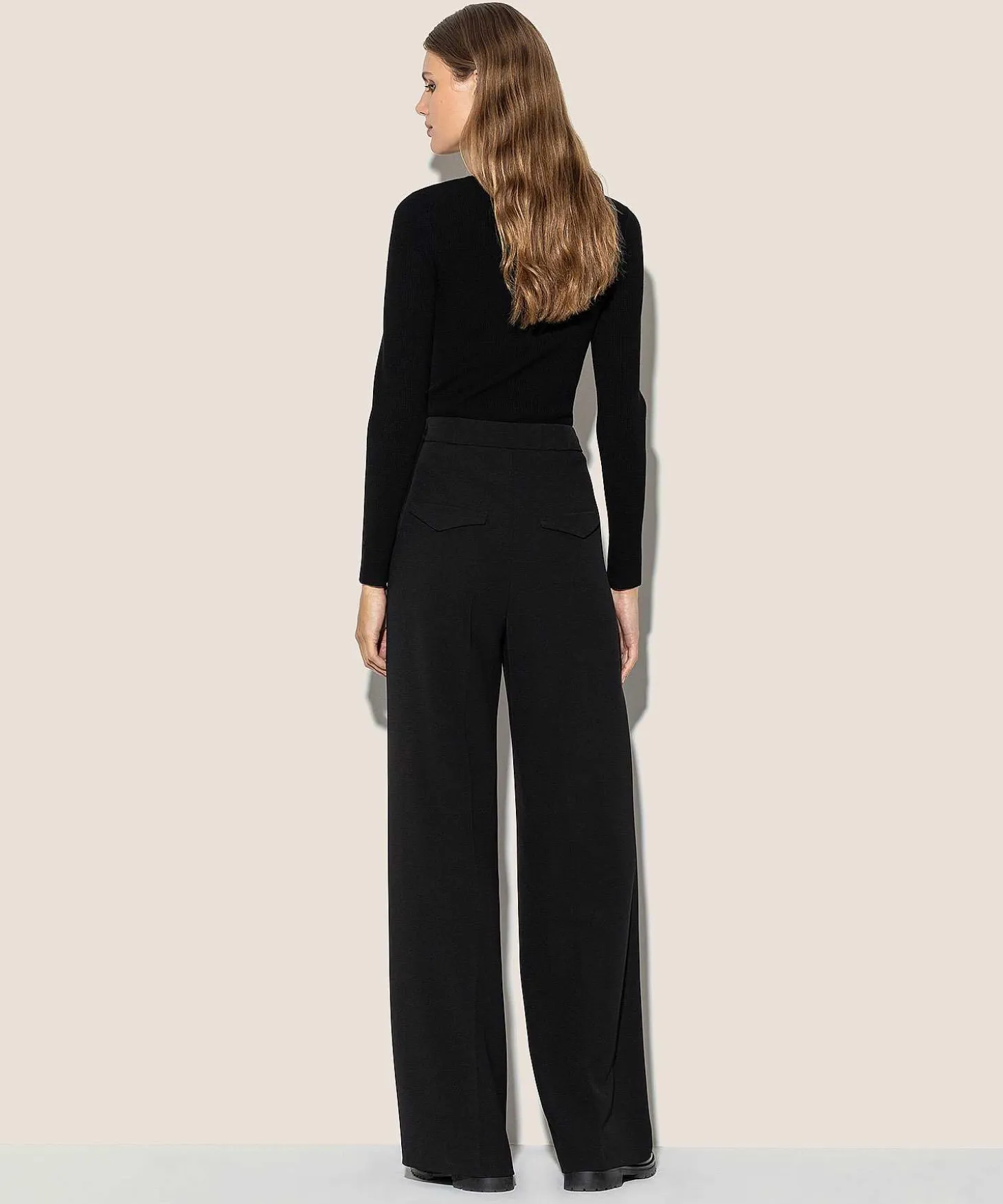 Luisa Cerano Light Crepe Wide Leg Broek