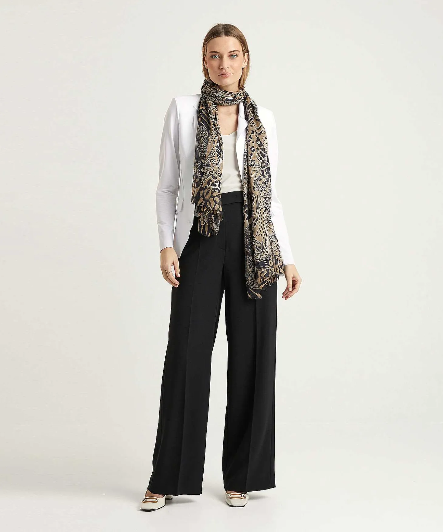Luisa Cerano Light Crepe Wide Leg Broek