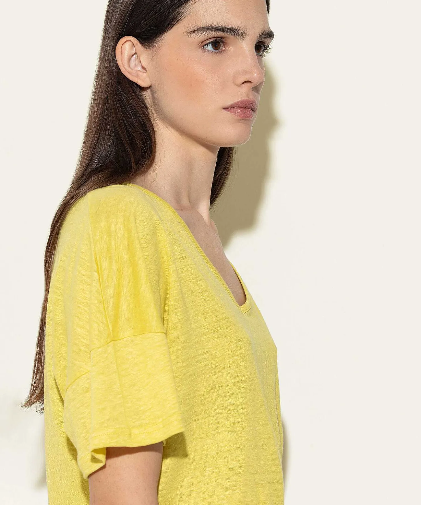 Luisa Cerano Linnen Shirt V-Hals