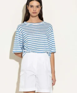 Luisa Cerano Linnen Shirt Met Strepen