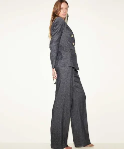 Luisa Cerano Linnenmix Blazer Denimlook