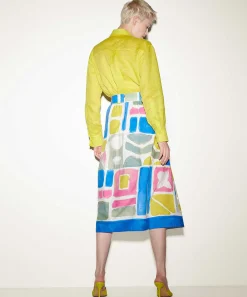 Luisa Cerano Poplin Rok Grafische Print