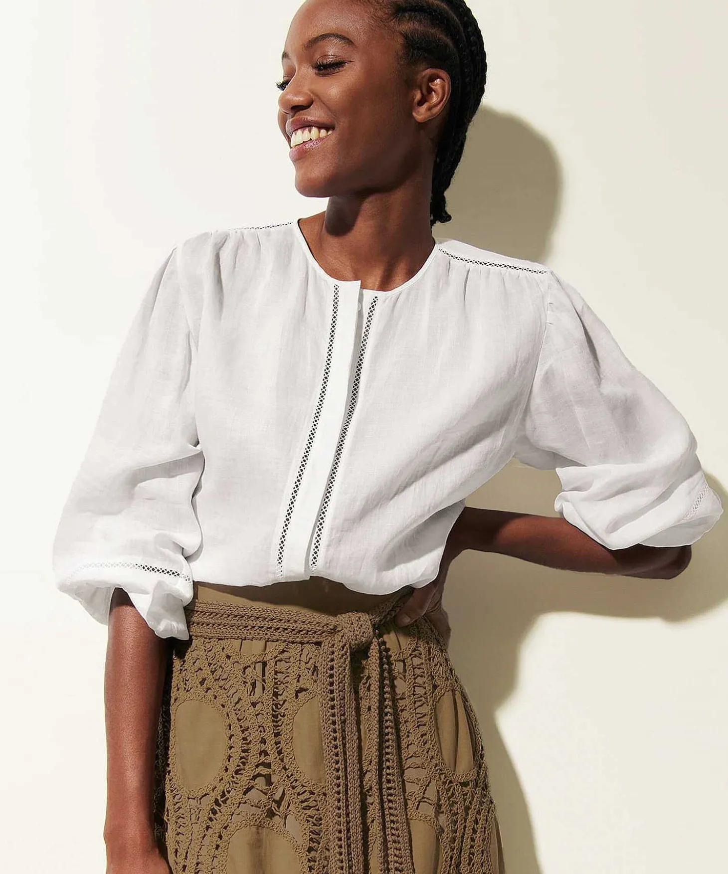 Luisa Cerano Ramie Blouse