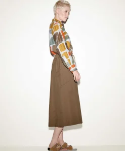 Luisa Cerano Ramie Blouse Grafische Print