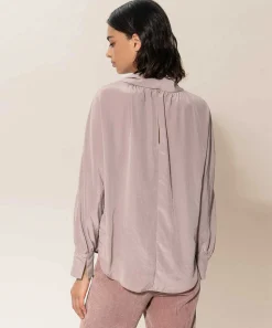 Luisa Cerano Silky Blouse Met Strik
