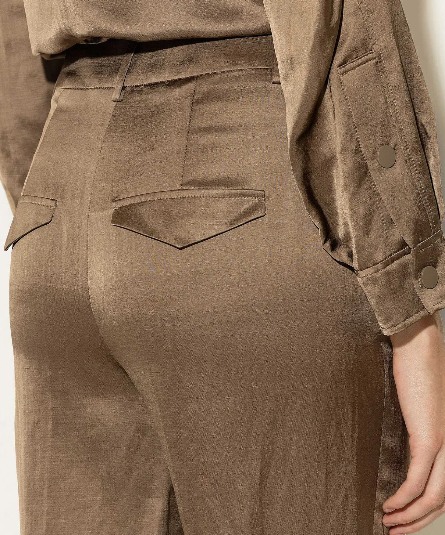 Luisa Cerano Silky Cropped Pantalon