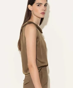 Luisa Cerano Silky Top Met Watervalhals