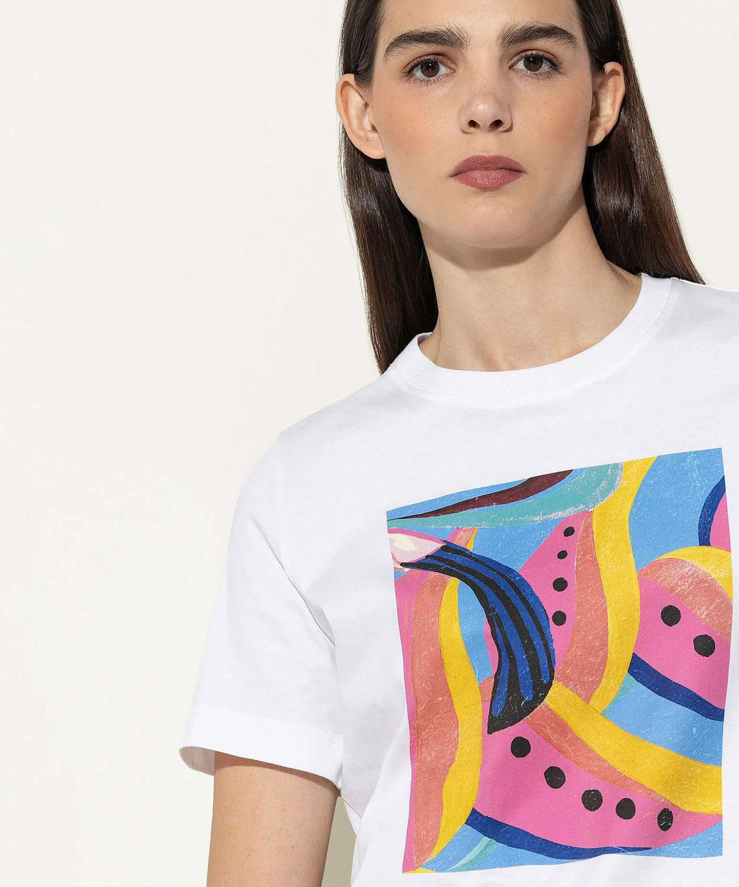 Luisa Cerano T-Shirt Tropical Print