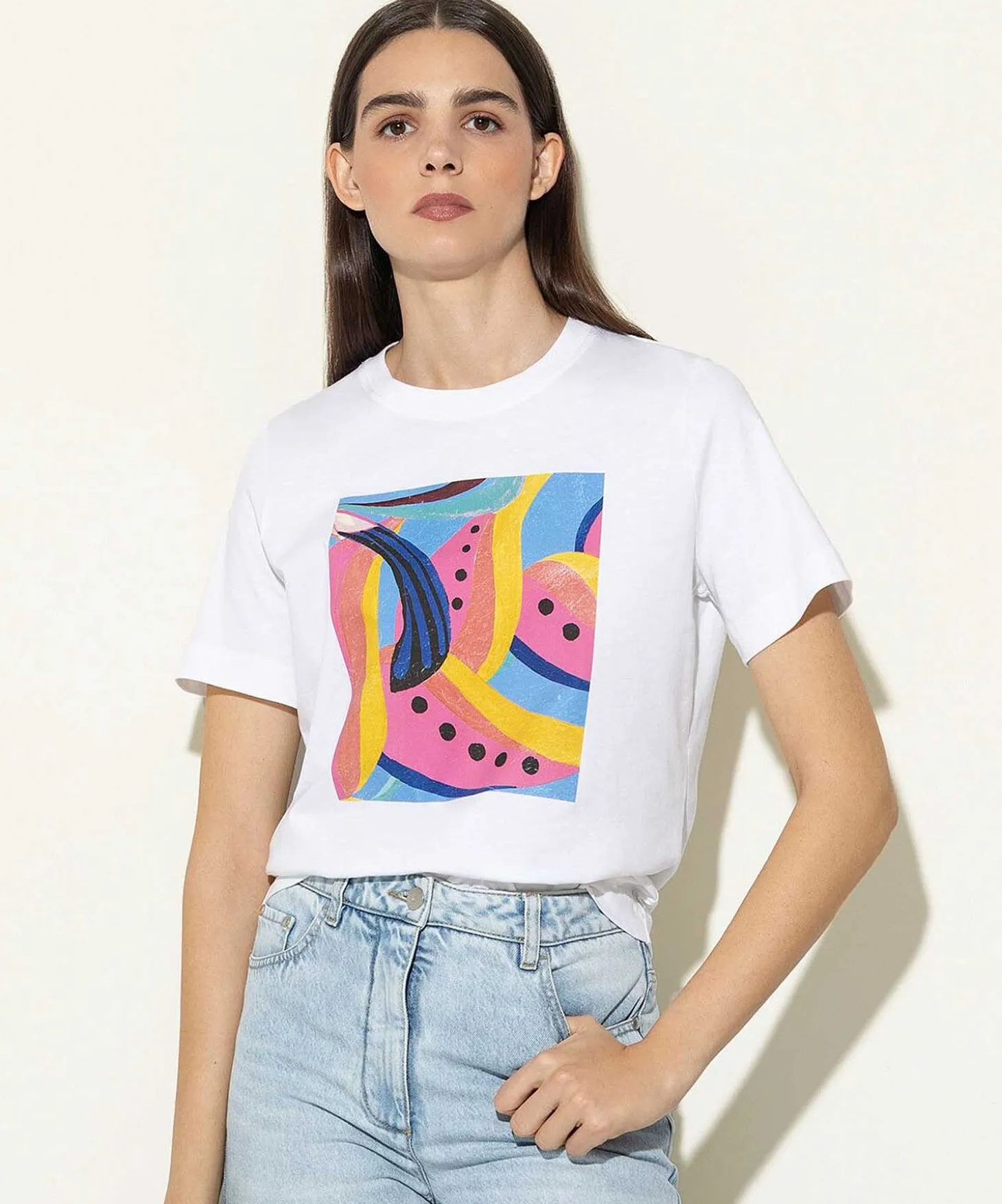 Luisa Cerano T-Shirt Tropical Print