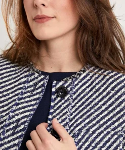 Luisa Cerano Tweed Blazer Strepen
