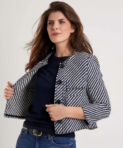 Luisa Cerano Tweed Blazer Strepen