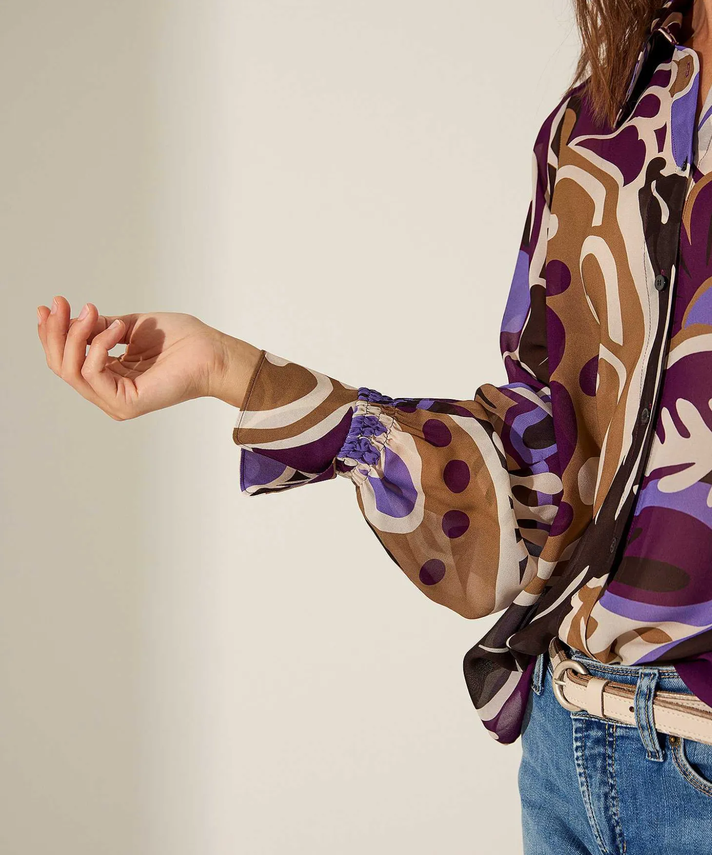 Luisa Cerano Voile Blouse Flowerprint
