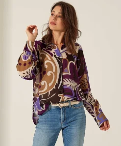 Luisa Cerano Voile Blouse Flowerprint