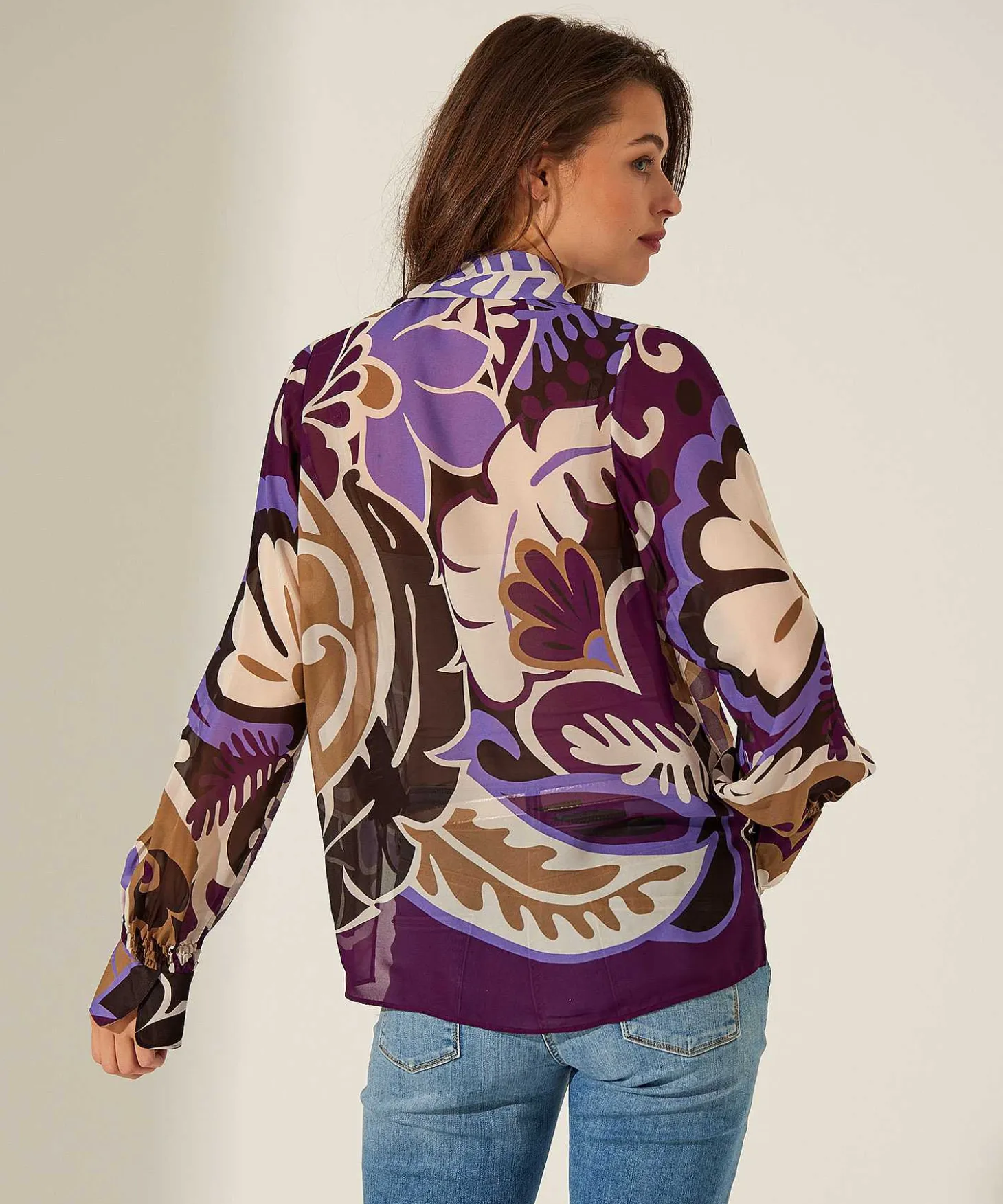 Luisa Cerano Voile Blouse Flowerprint