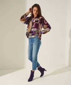 Luisa Cerano Voile Blouse Flowerprint