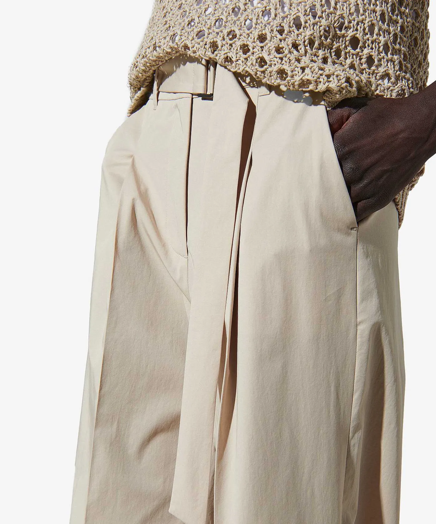 Luisa Cerano Wide Leg Broek Met Ceintuur