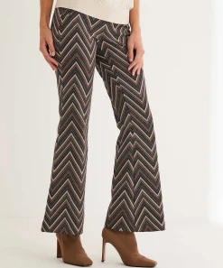Mac Jeans Bootcut Broek Zigzag Jacquard