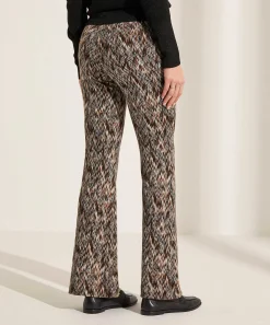 Mac Jeans Bootcut Broek Zigzag Jacquard