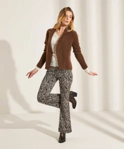 Mac Jeans Bootcut Broek Zigzag Jacquard