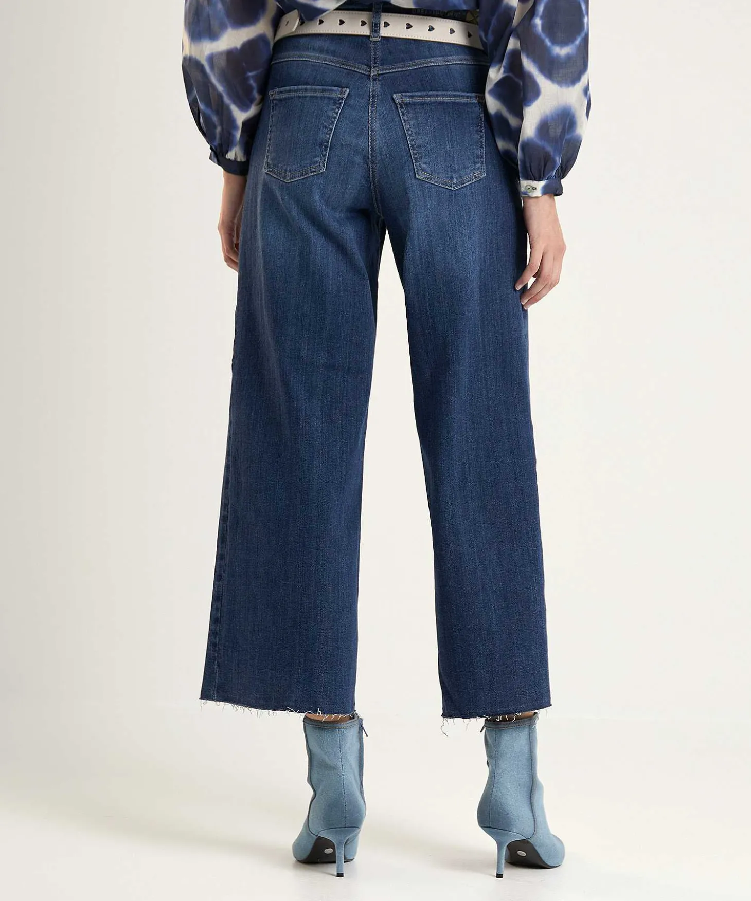 Mac Jeans Cropped Wide Leg Jeans Dream Wide