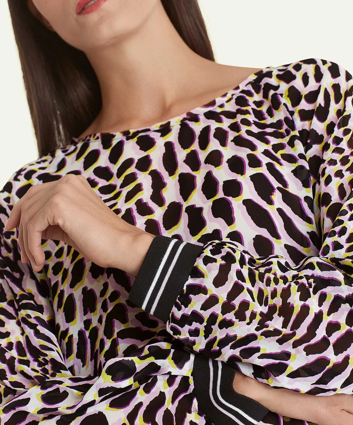 Marc Cain Blouse Met Panterprint