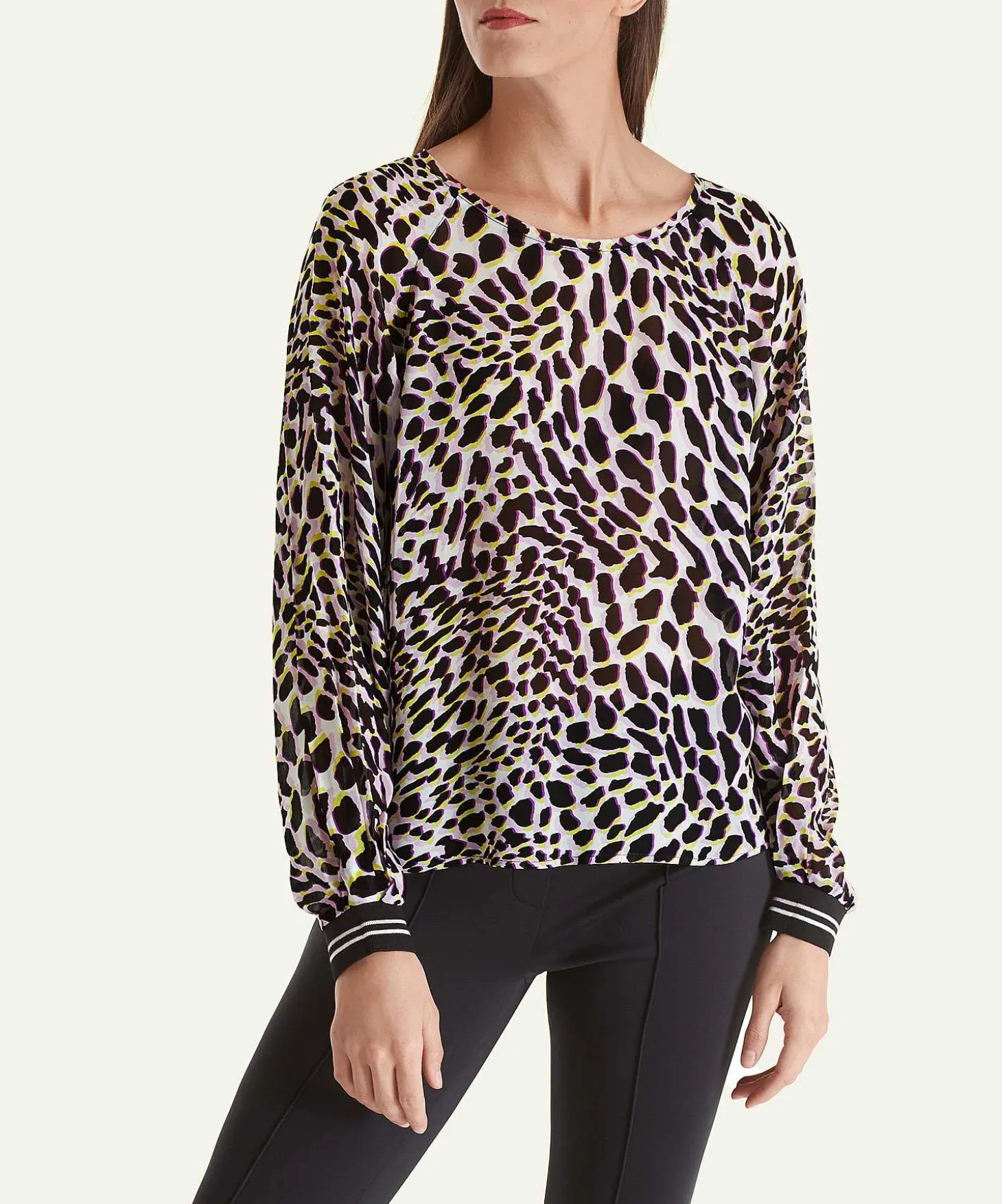 Marc Cain Blouse Met Panterprint