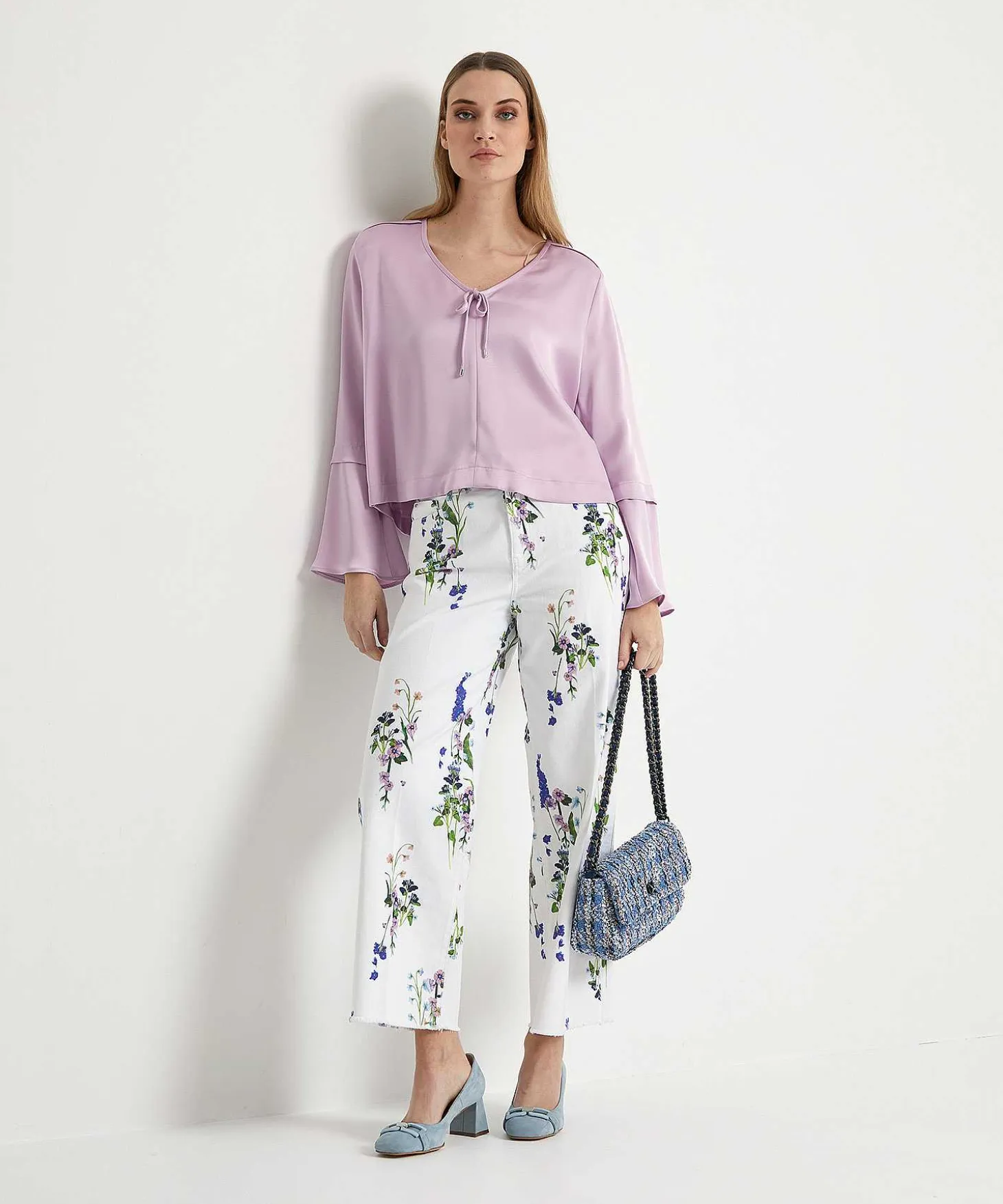 Marc Cain Cropped Jeans Met Bloemenprint Wylie