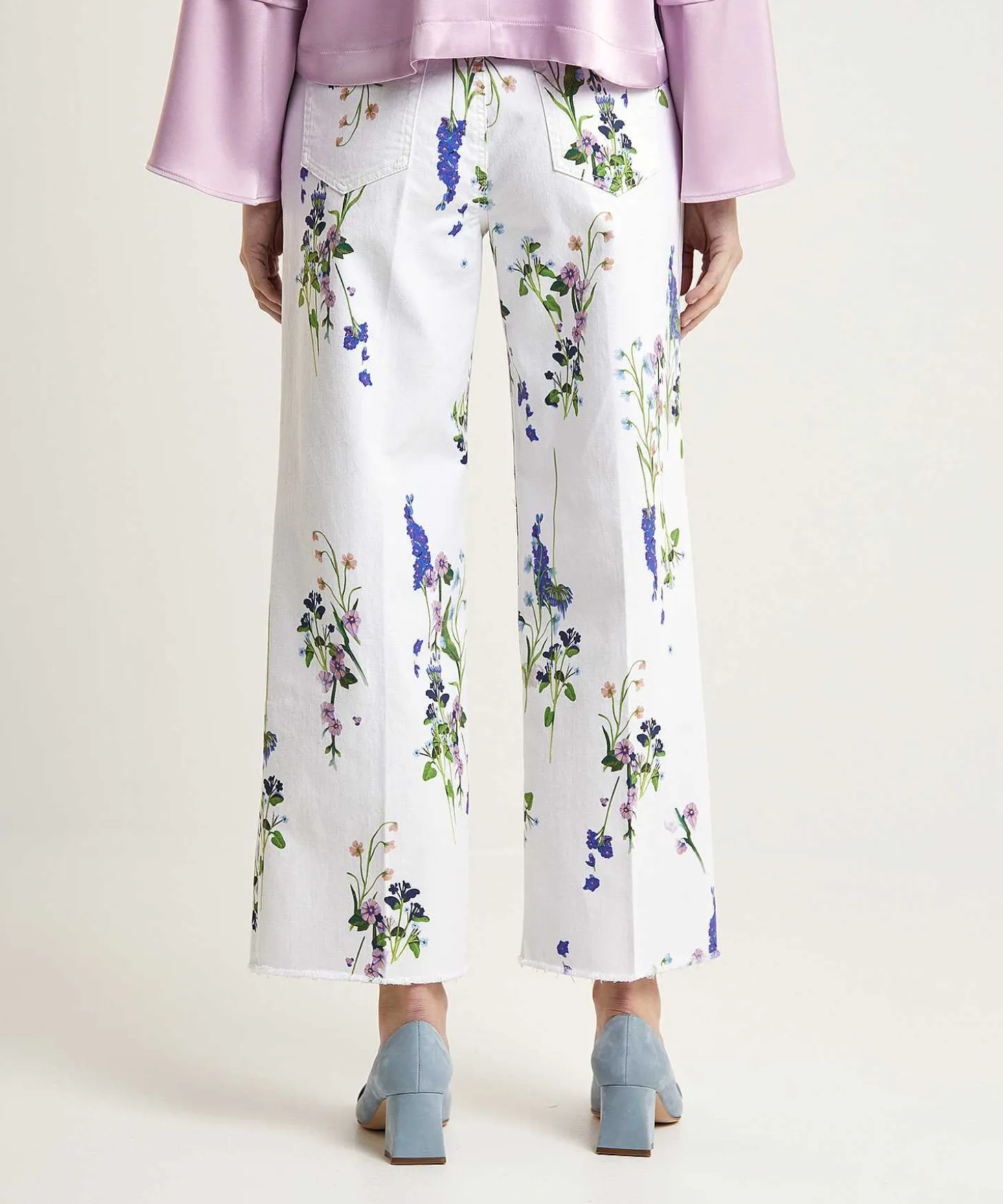 Marc Cain Cropped Jeans Met Bloemenprint Wylie