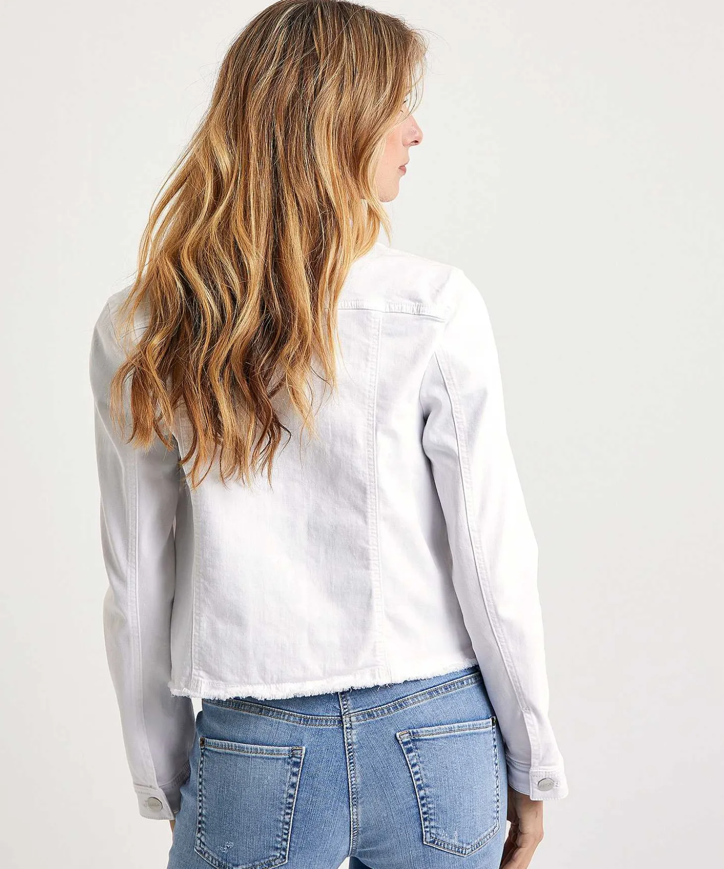 Marc Cain Denim Jasje Met Rafeltjes