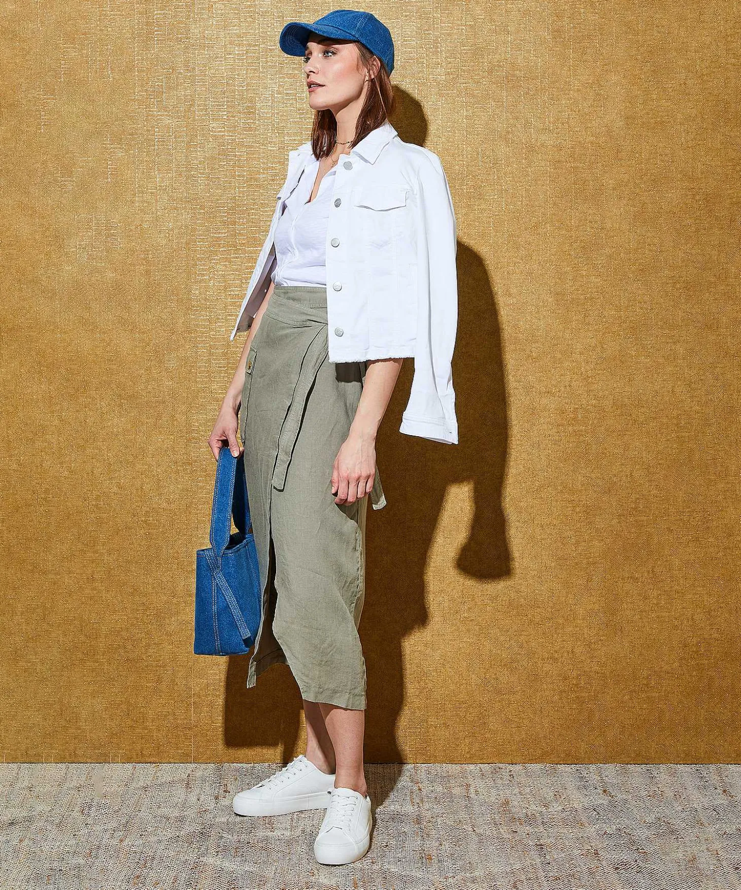 Marc Cain Denim Jasje Met Rafeltjes