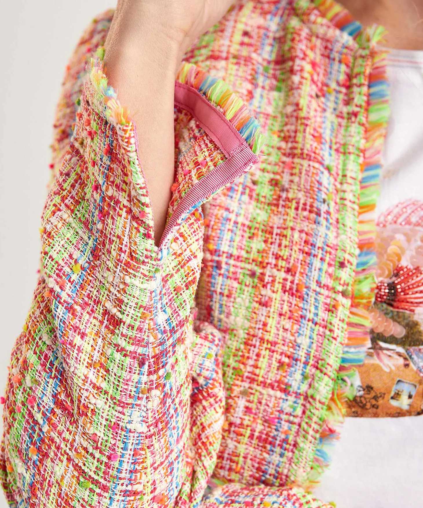 Marc Cain Multicolor Boucle Vest Jasje