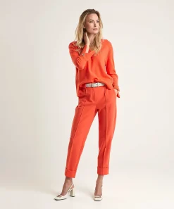 Marc Cain Pantalon Met Deelnaad Fordon