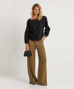 Marc Cain Poplin Blouse Broderie