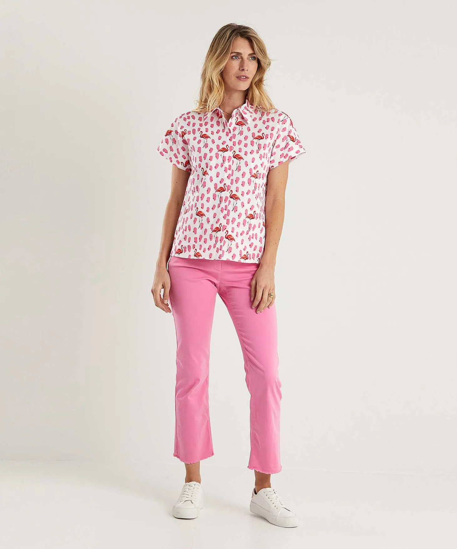 Marc Cain Poplin Blouse Flamingo