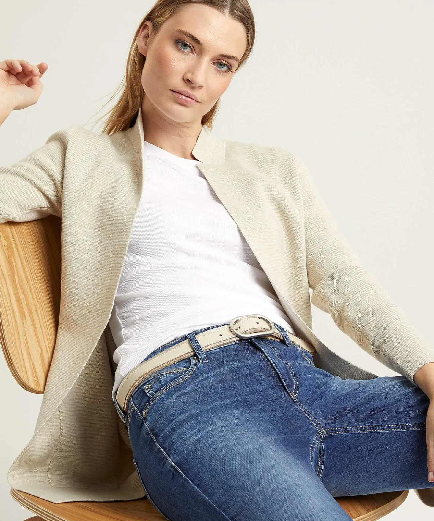 Marc Cain Shirt Korte Mouw Rib