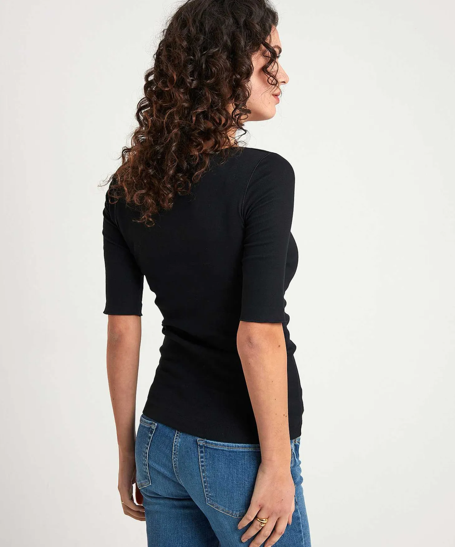 Marc Cain Shirt Korte Mouw Rib