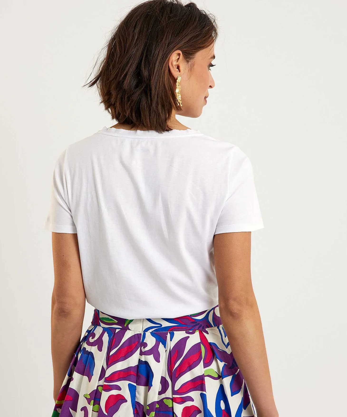 Marc Cain Shirt Met Bloemen Letterprint