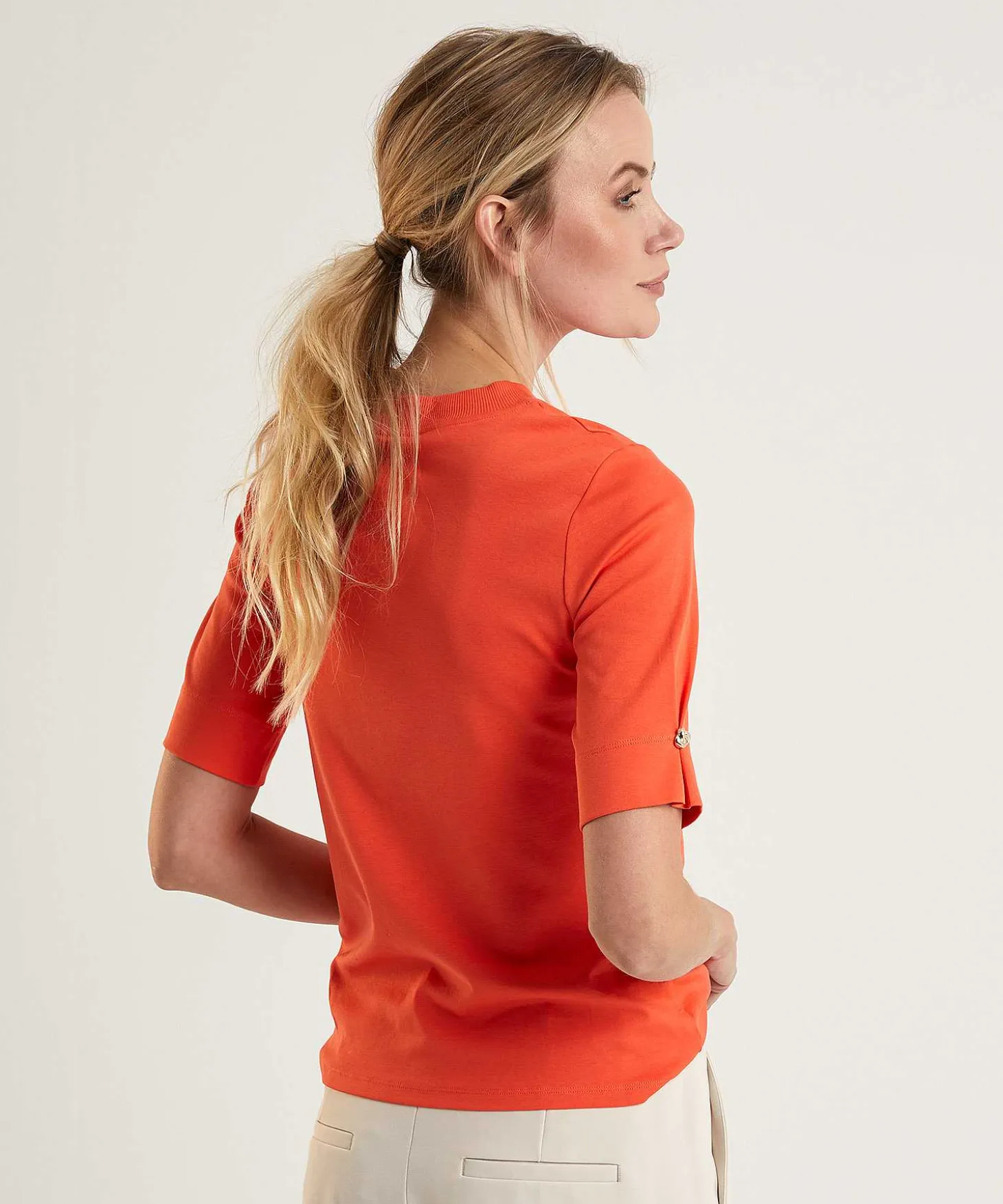 Marc Cain Shirt Met Halflange Mouw